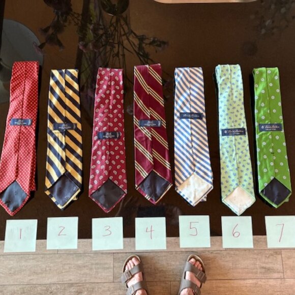 Classic Brooks Brothers ties. You pick two. Price includes both. - Picture 2 of 2